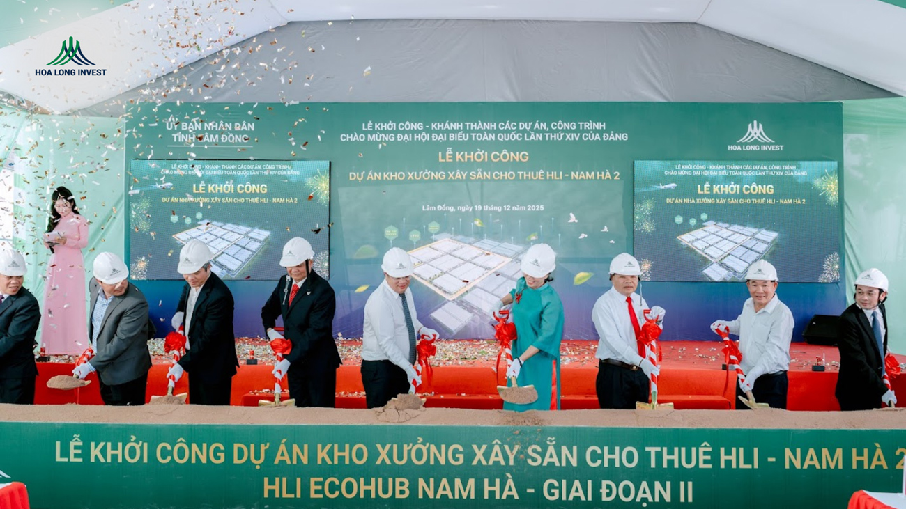 Khởi Công Giai Đoạn II Dự Án HLI Ecohub Nam Hà: Dự Án Nhà Xưởng Xây Sẵn Chuẩn LEED Trọng Điểm Của Lâm Đồng