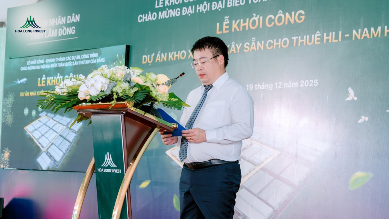 Ông Nguyễn Ngọc Phúc - Tỉnh ủy viên,  Phó Chủ tịch UBND tỉnh Lâm Đồng phát biểu tại sự kiện